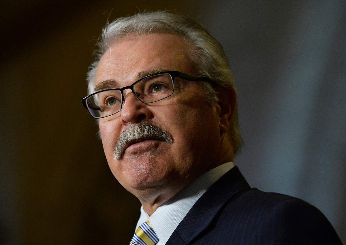  Gerry Ritz speaks during a press conference in Ottawa on Tuesday, May 19, 2015. 