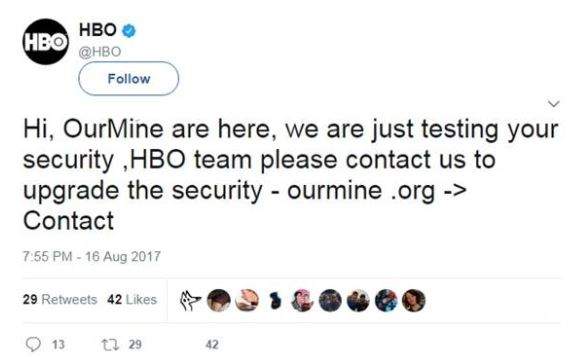 HBO hack
