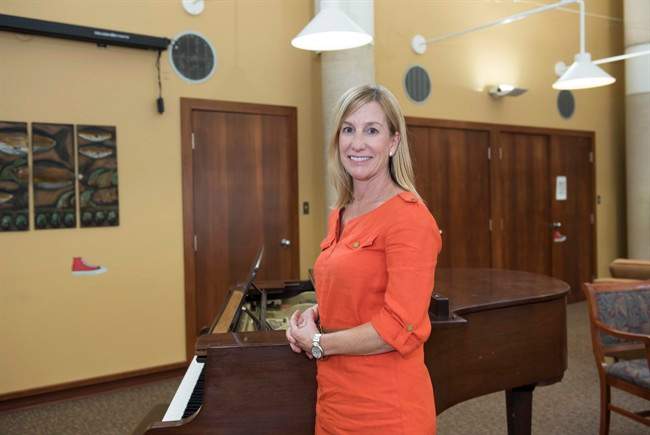 Heather Gingerich stands for a portrait at PeopleCare AR Goudie Long Term Care Home in Kitchener on Thursday, Aug. 17.