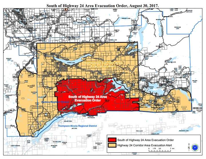 B.C. wildfire: Evacuation order and alert issued as Elephant Hill wildfire flares up - image
