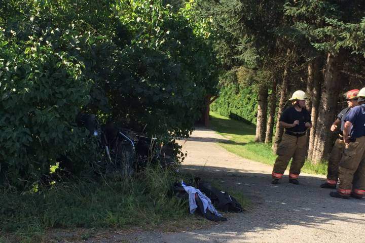 The crash happened on Highway 6 near Lavington. ago. 