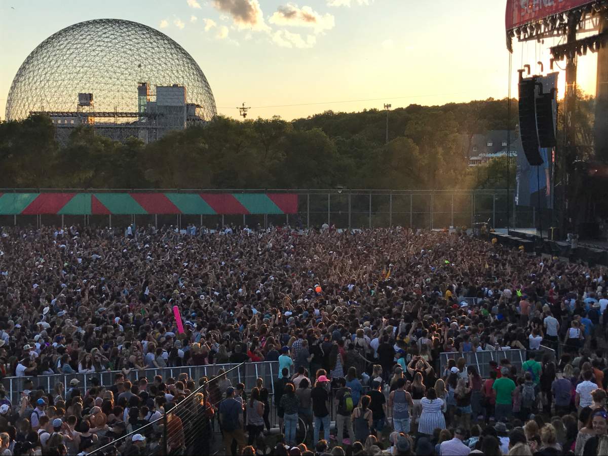 Thousands of people attend the 2017 Osheaga music and art festival.