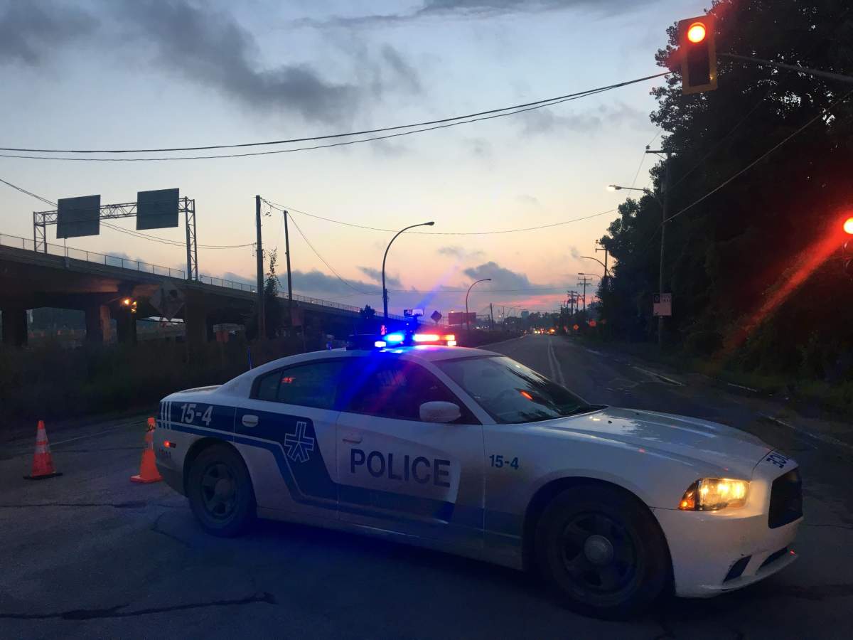 The arson squad is investigating an early morning fire in a warehouse on Notre-Dame Street West. Friday, Aug. 4, 2017.   