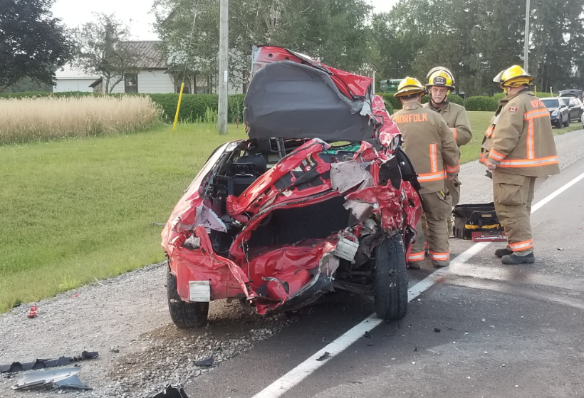 1 dead, 4 injured following crash in Norfolk County - image