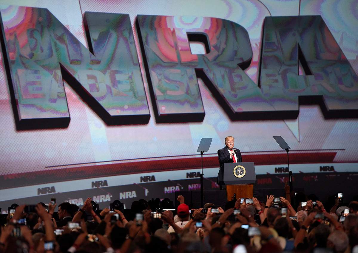 The NRA has taken a page from Dona;d Trump's playbook.