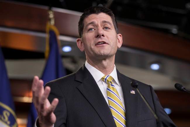 House Speaker Paul Ryan meets with reporters on Capitol Hill in Washington, July 27, 2017.