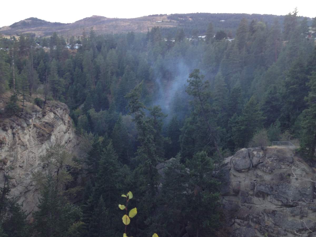 Fire crews quickly snuffed a blaze at th