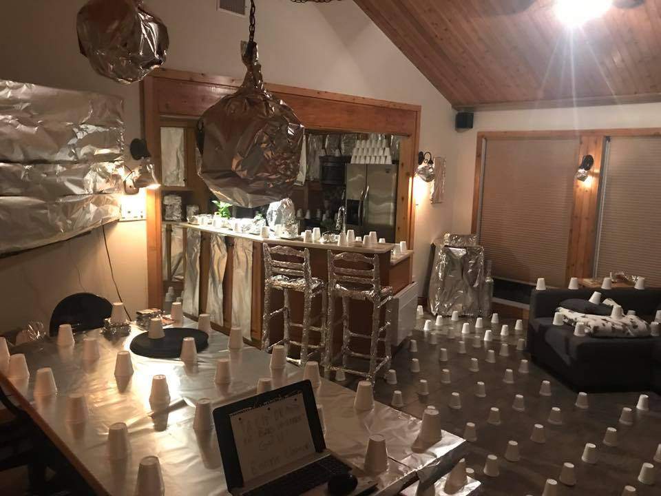 Jonathan Montpetit's friends "redecorated" his home while he was on vacation.