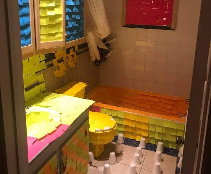 Jonathan Montpetit’s friends “redecorated” his home while he was on vacation.