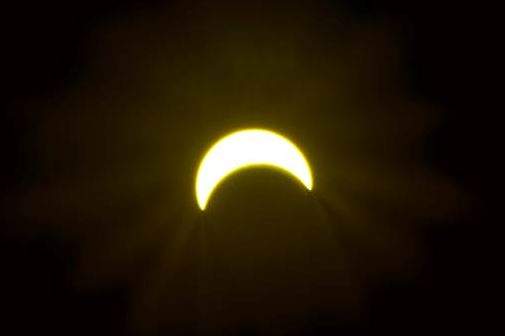 A shot of the eclipse from Russell, Manitoba August 21, 2017.