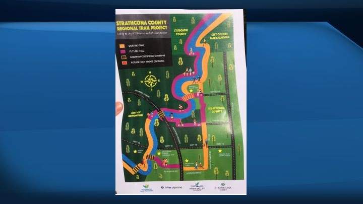 Strathcona County celebrated its regional trail project on Saturday. Twenty-two kilometresof trail in the area is expected to be done by next summer to the tune of $8 million.