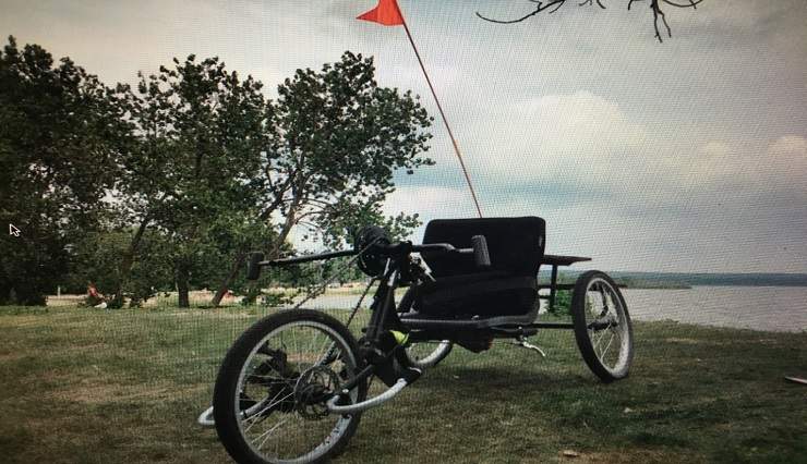 A specialized bicycle like this one was stolen from an attached garage in the Amber Trails area. 