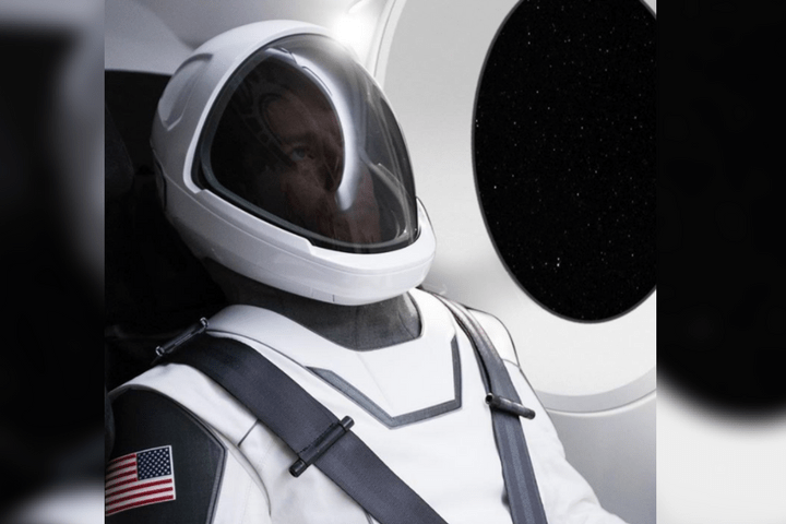 Elon Musk posted a photo of the SpaceX spacesuit on Instagram Wednesday.