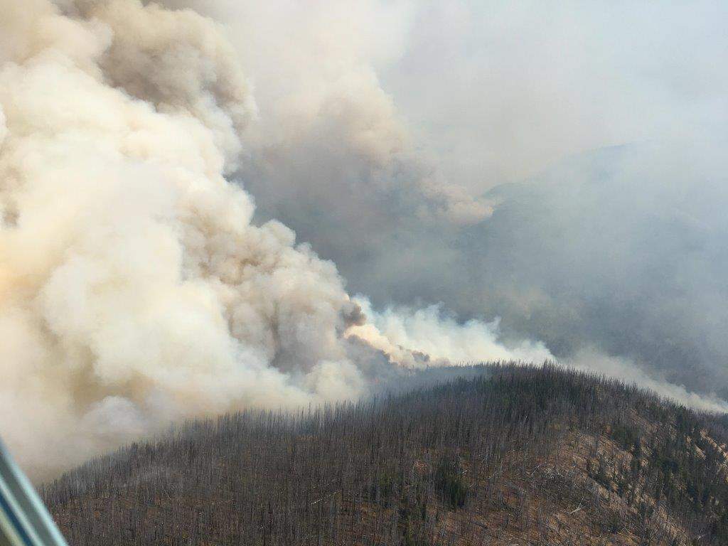 Washington State Diamond Creek fire has crossed into Canada west of Osoyoos, B.C. 