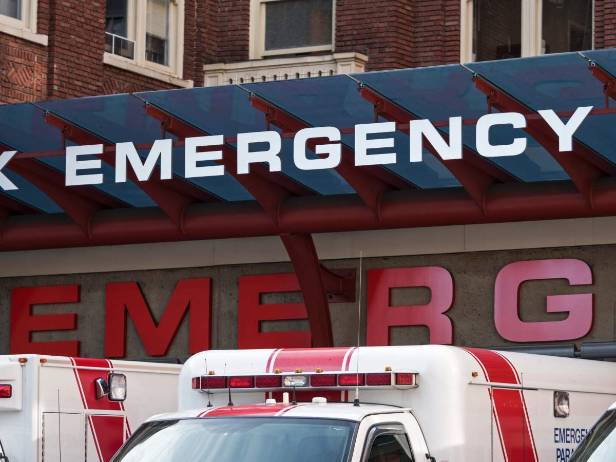 Exterior view, St. Paul’s Hospital Emergency Department, Vancouver, B.C., October 7, 2014.