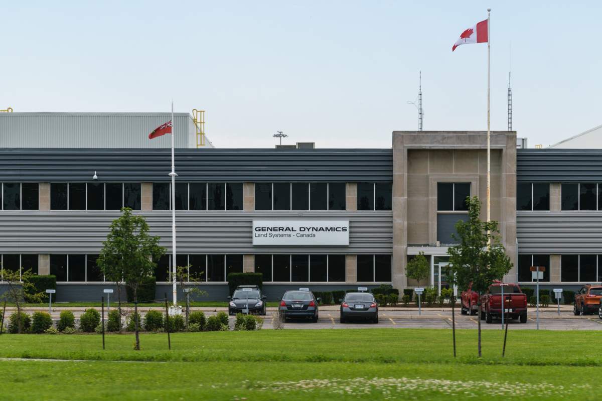 General Dymanics Land Systems Canada building on Oxford Street in 2017.