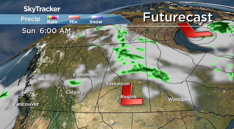A wee little low will swing through on Sunday.