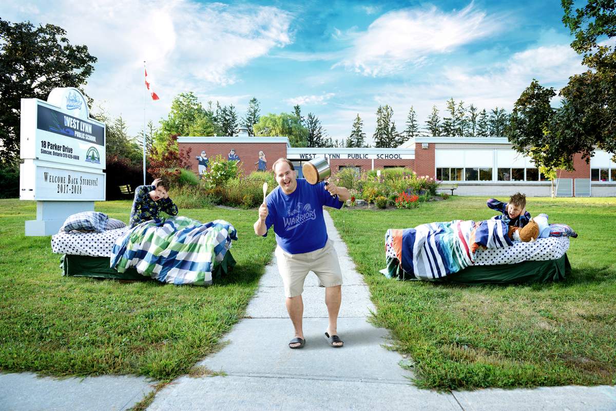 Father Daryl writes: "For the past several years myself and my two boys Andrew and Landon try to make back to school pictures a little different!"
Share your back-to-school photos by tagging them #firstdaypix2017 or emailing them to socialdesk@globalnews.ca.