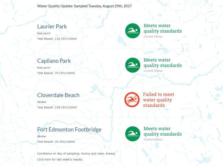 Edmonton Riverkeeper tests water quality at accidental beach - image