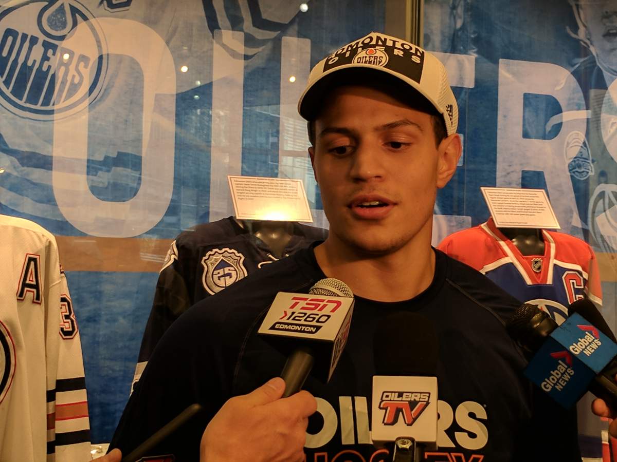 Caleb Jones will try to anchor the Oilers defence at the 2017 Young Stars tournament in Penticton. 