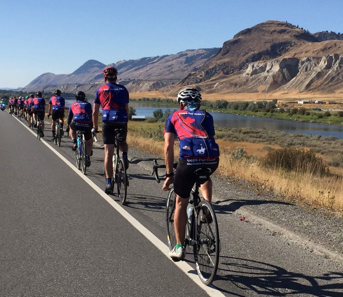 The annual ride sees police officers raise money for children who have suffered a medical, physical or traumatic crisis in their young lives.