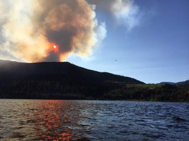 Finlay Creek wildfire south of Peachland now estimated to cover 1,500 hectares - image