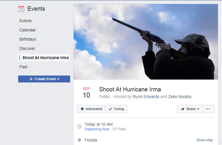 Florida police to those planning to shoot Hurricane Irma; ‘You won’t make it turn around’ - image