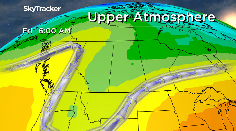 Deep upper trough keeps conditions cool into the weekend.