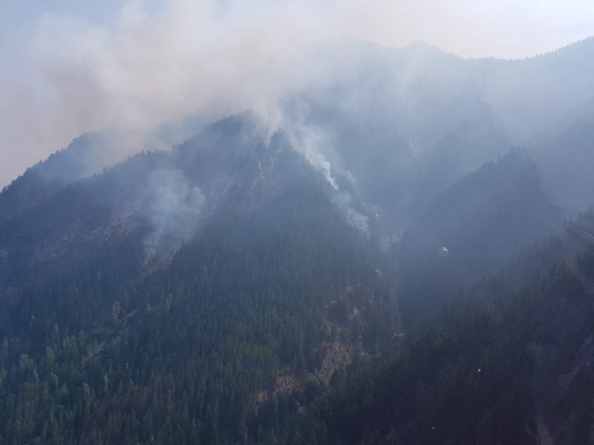 The Galena wildfire. Credit: B.C. Wildfire Service.