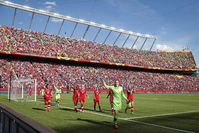 Team Canada played to sell out crowds at Commonwealth Stadium during the 2015 Women’s World Cup.