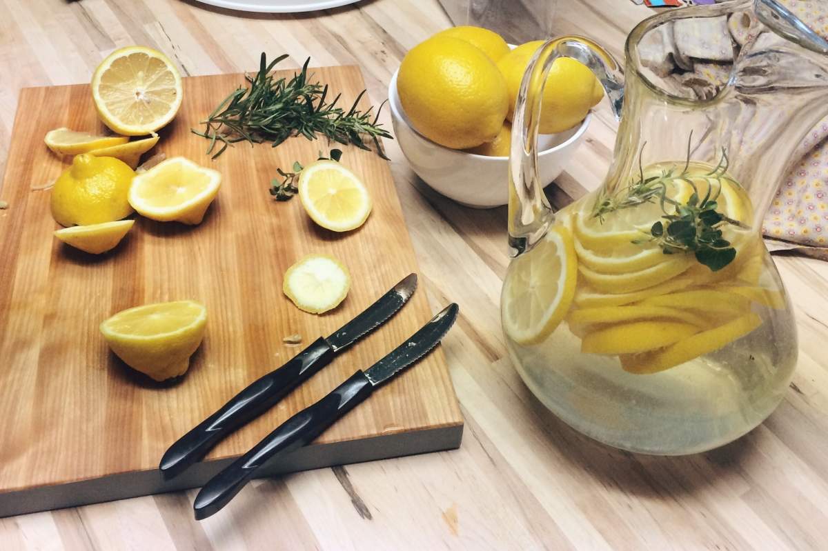 lemon water