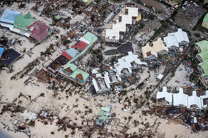 View of the aftermath of Hurricane Irma on St. Maarten, Dutch part of Saint Martin Island in the Caribbean September 6, 2017.