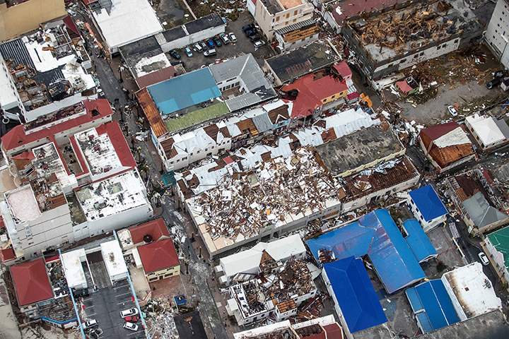 View of the aftermath of Hurricane Irma on St. Maarten, Dutch part of Saint Martin Island in the Caribbean September 6, 2017.