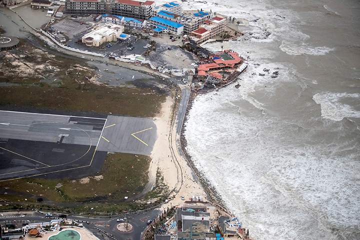 View of the aftermath of Hurricane Irma on St. Maarten, Dutch part of Saint Martin Island in the Caribbean September 6, 2017.