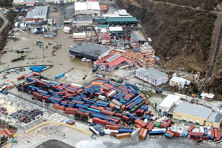 View of the aftermath of Hurricane Irma on St. Maarten, Dutch part of Saint Martin Island in the Caribbean September 6, 2017.