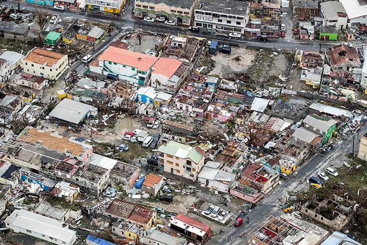View of the aftermath of Hurricane Irma on St. Maarten, Dutch part of Saint Martin Island in the Caribbean September 6, 2017.