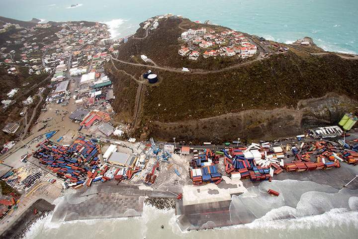 View of the aftermath of Hurricane Irma on St. Maarten, Dutch part of Saint Martin Island in the Caribbean September 6, 2017.
