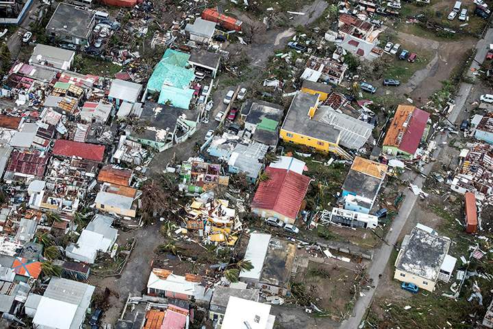 View of the aftermath of Hurricane Irma on St. Maarten, Dutch part of Saint Martin Island in the Caribbean September 6, 2017.