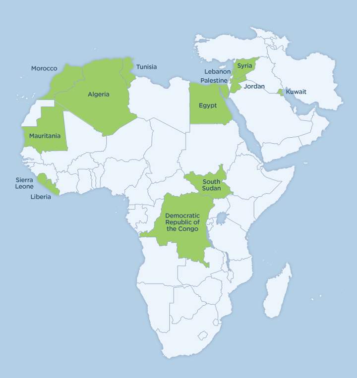 A look at some of the places Journalists for Human Rights works in Africa.