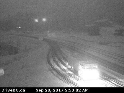 Kootenay Pass Hwy 3, Salmo Creston Highway Summit, looking east Wednesday morning.