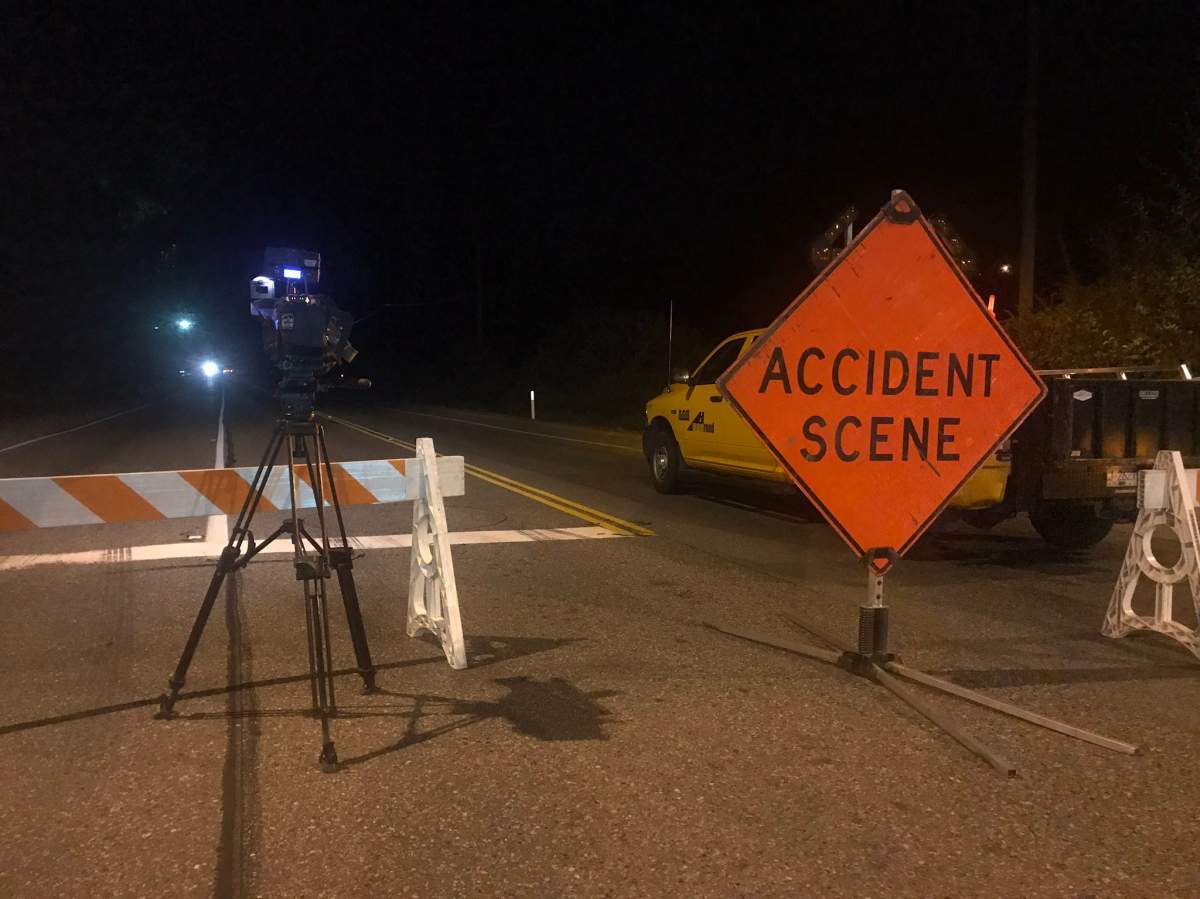 The highway was closed for several hours.