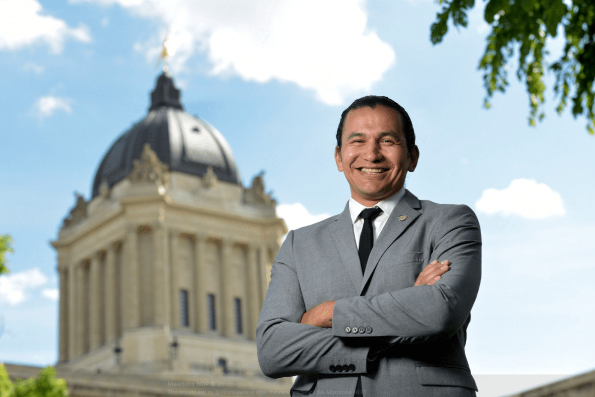 Wab Kinew elected on Saturday as the new leader for the Manitoba NDP.