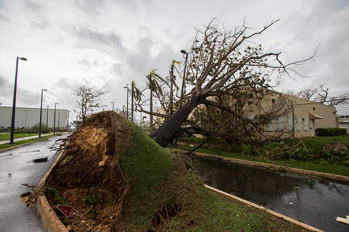 Hurricane Maria passed through Puerto Rico leaving behind a path of destruction across the U.S. territory, September 20, 2017.