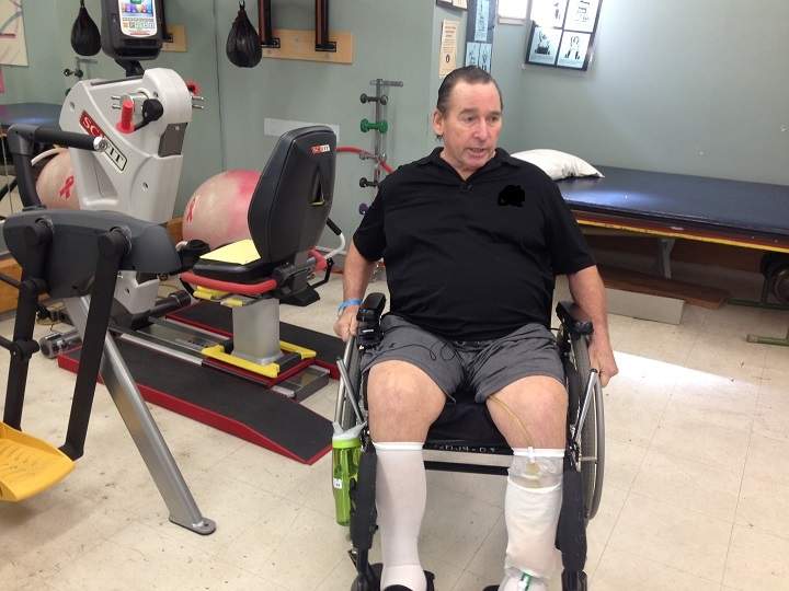 Mike Hamill in G.F. Strong’s gym.