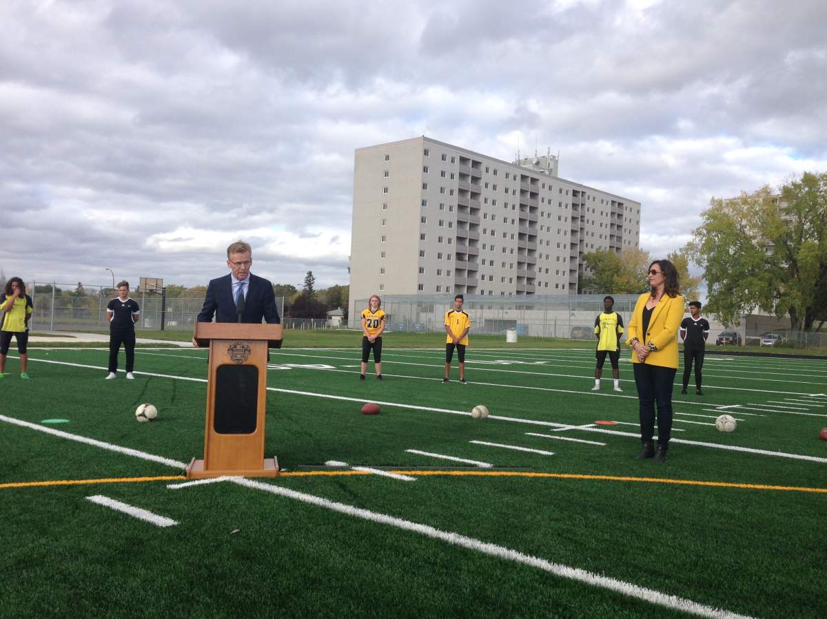 Dakota Collegiate's Murray Field was officially opened. 