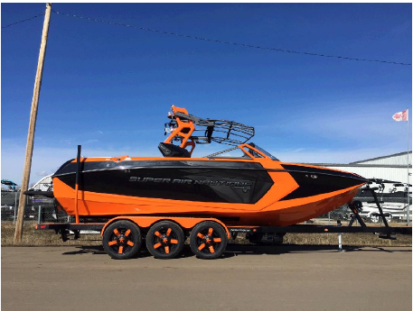 One of the 23′ Super Air Nautique G23 stolen from a boat dealership near Calmar, Alta.