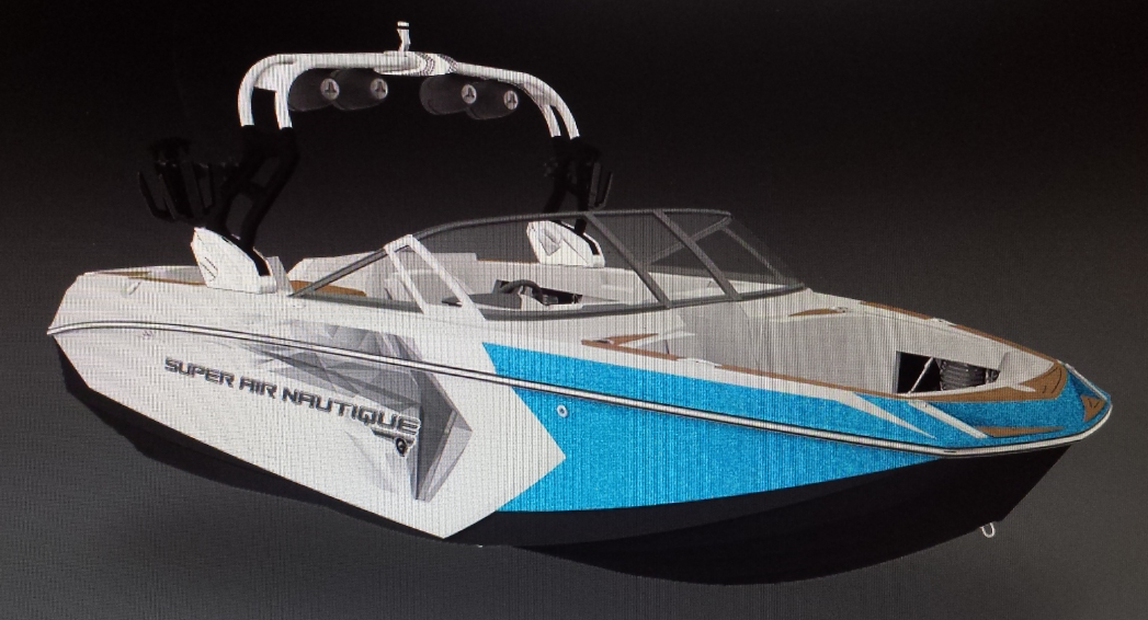 Rendering of the 23' Super Air Nautique G23 recovered by RCMP.