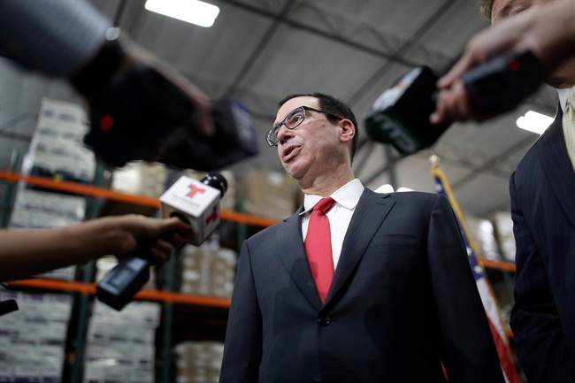 Gift-wrapped box of horse manure sent to U.S. Treasury Secretary Steve Mnuchin - image