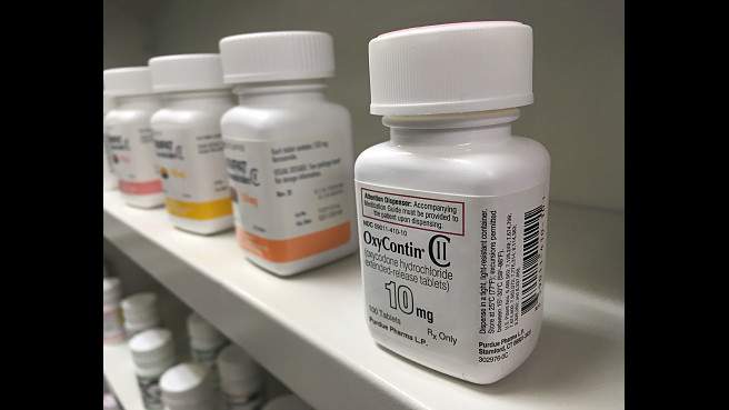 Bottle of OxyContin.