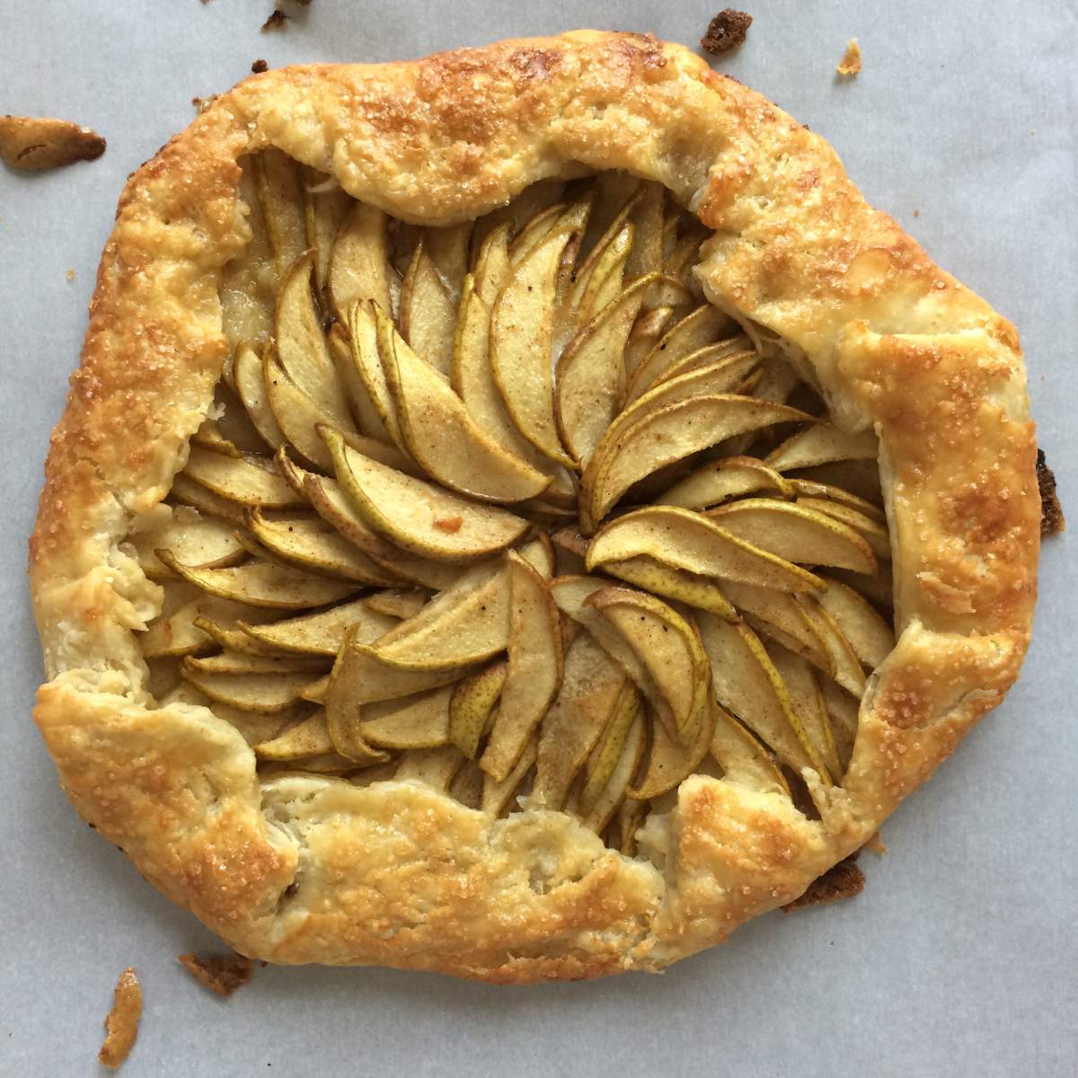 Maple Bourbon Pear Galette.